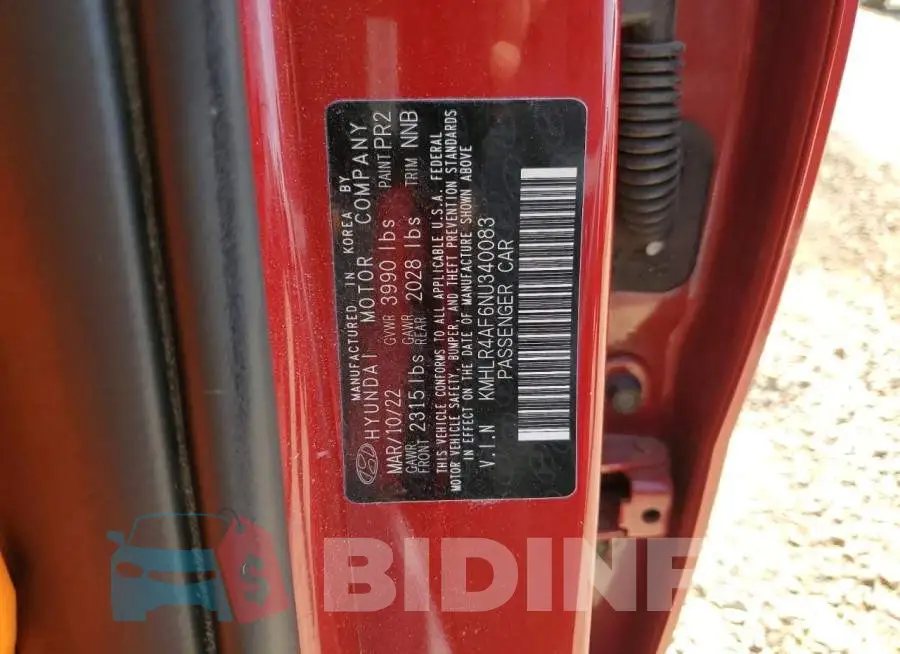 KMHLR4AF6NU340083 Photo# 12