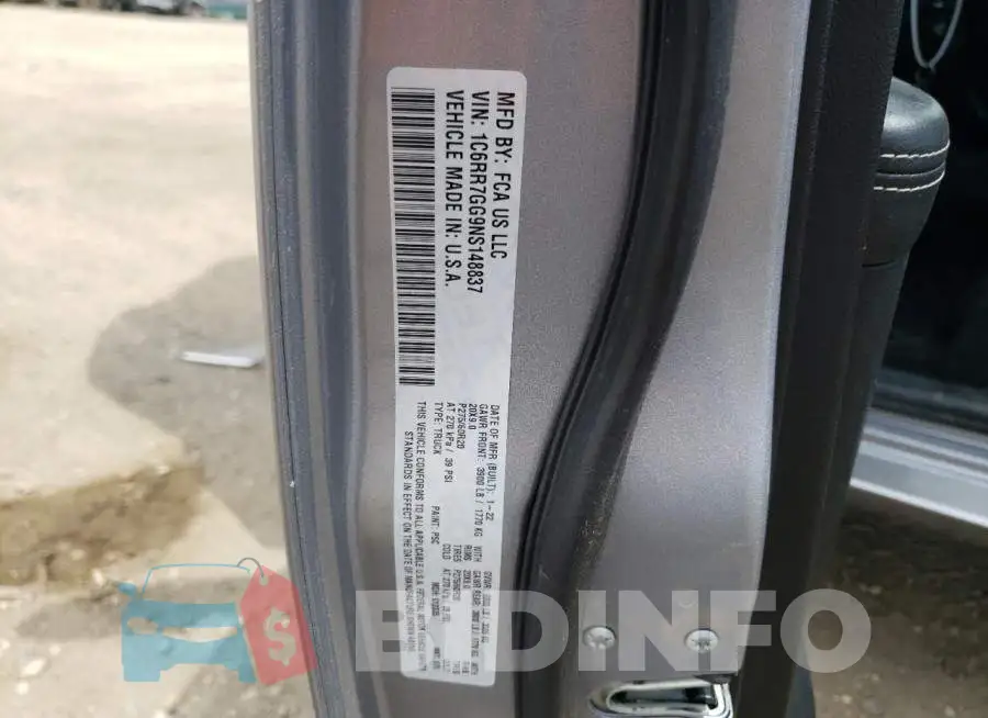 1C6RR7GG9NS148837 Photo# 12