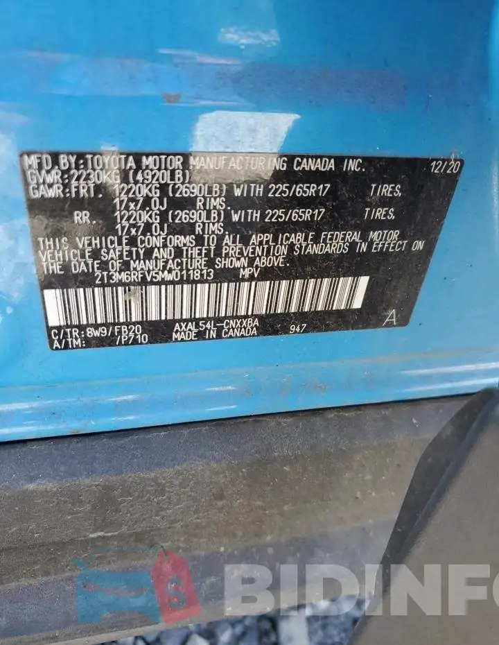 2T3M6RFV5MW011813 Photo# 13