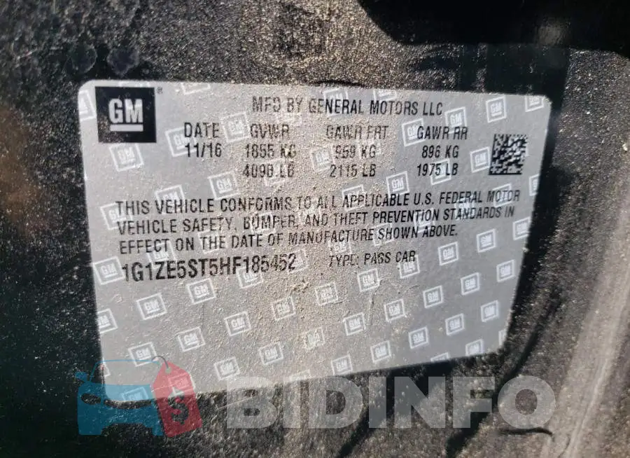 1G1ZE5ST5HF185452 Photo# 12