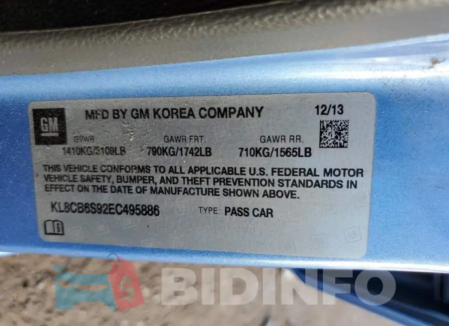 KL8CB6S92EC495886 Photo# 12