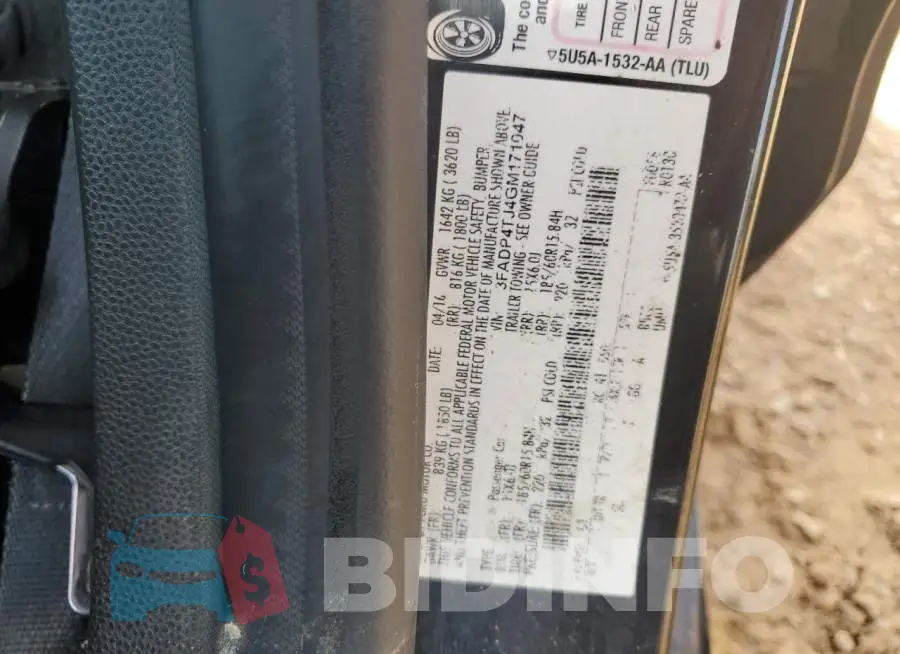 3FADP4TJ4GM171047 Photo# 12
