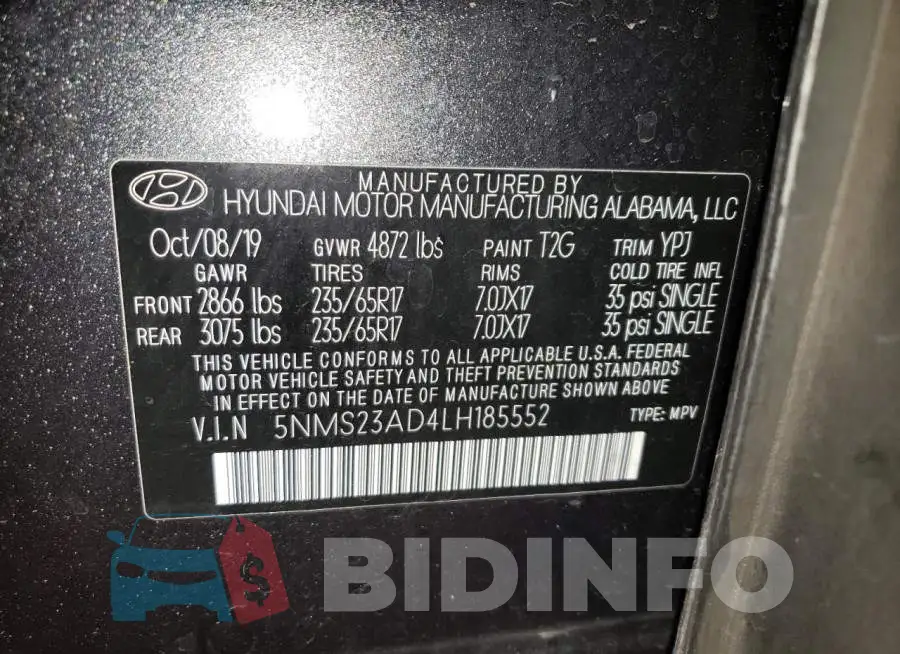 5NMS23AD4LH185552 Photo# 13