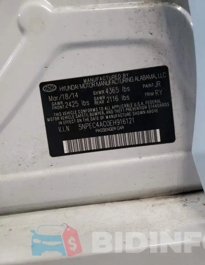 5NPEC4AC0EH916121 Photo# 12