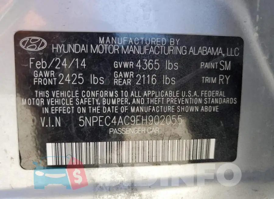 5NPEC4AC9EH902055 Photo# 12