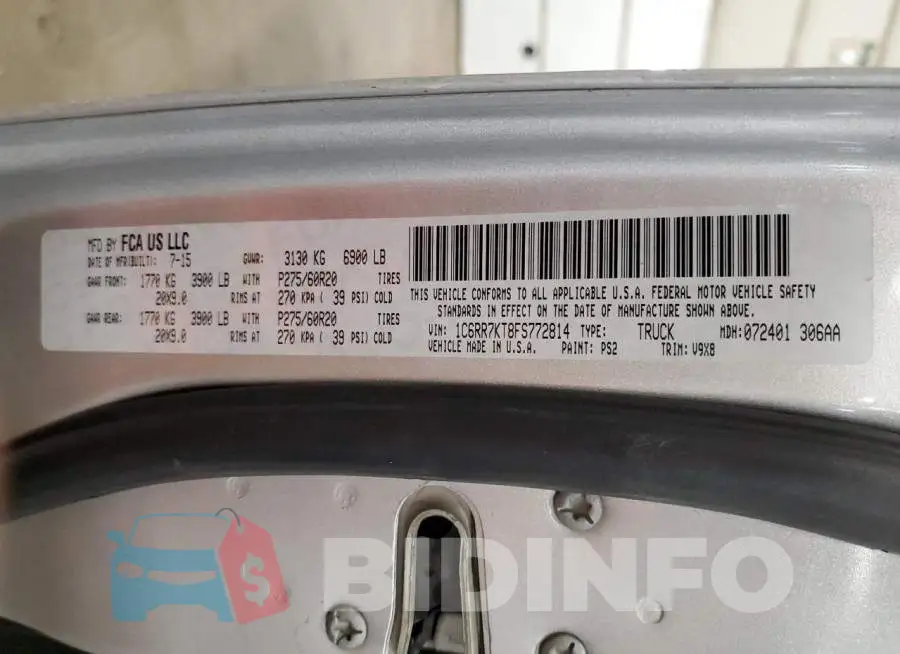 1C6RR7KT8FS772814 Photo# 13