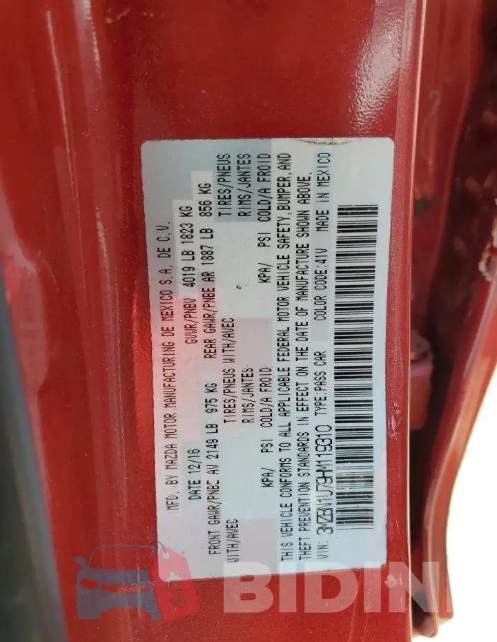 3MZBN1U79HM119310 Photo# 12