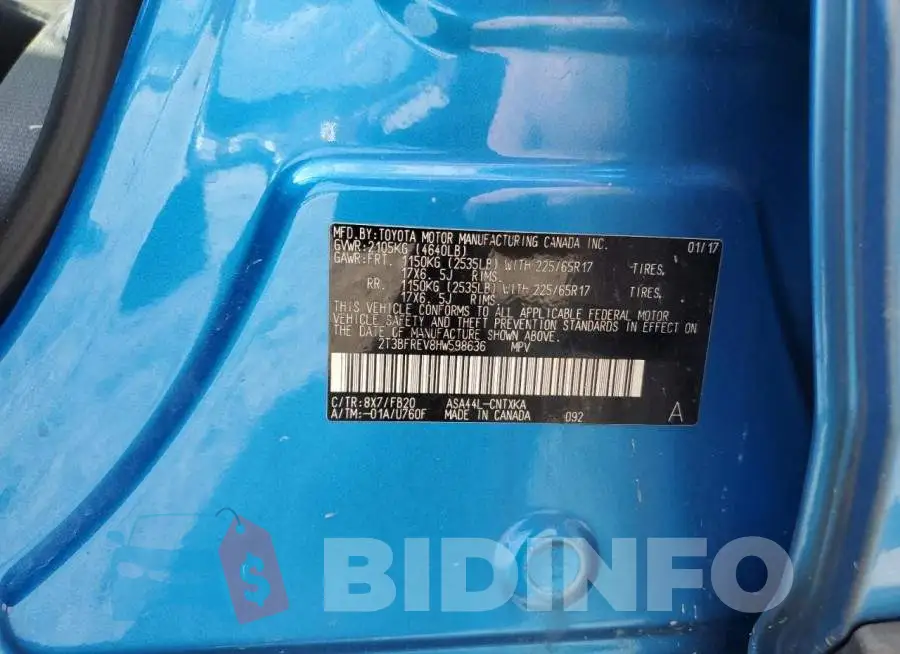 2T3BFREV8HW598636 Photo# 13