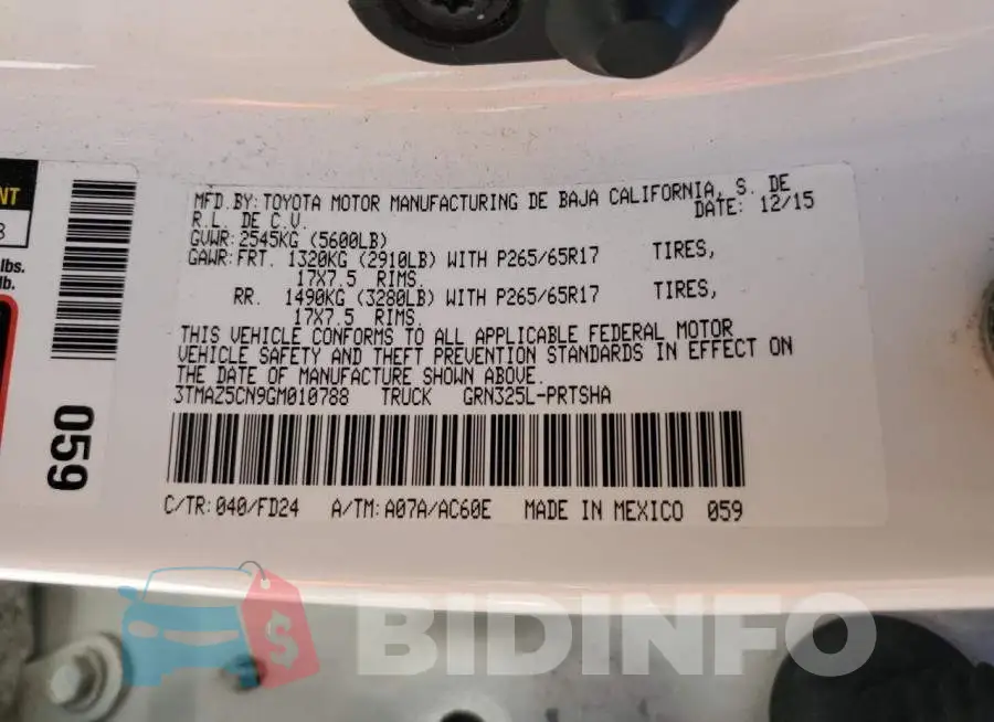 3TMAZ5CN9GM010788 Photo# 12