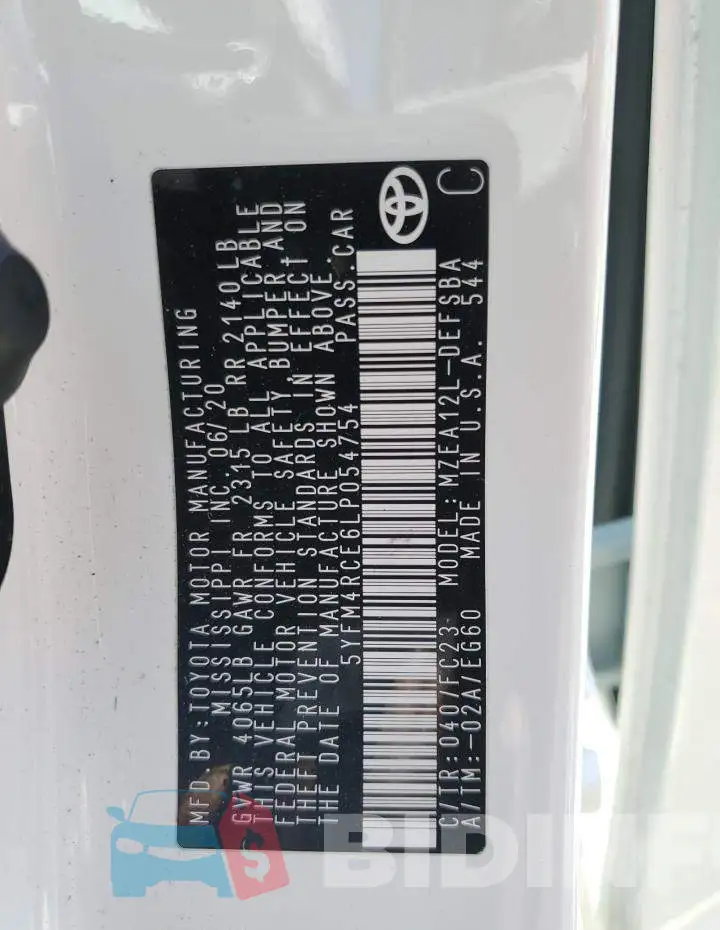 5YFM4RCE6LP054754 Photo# 12