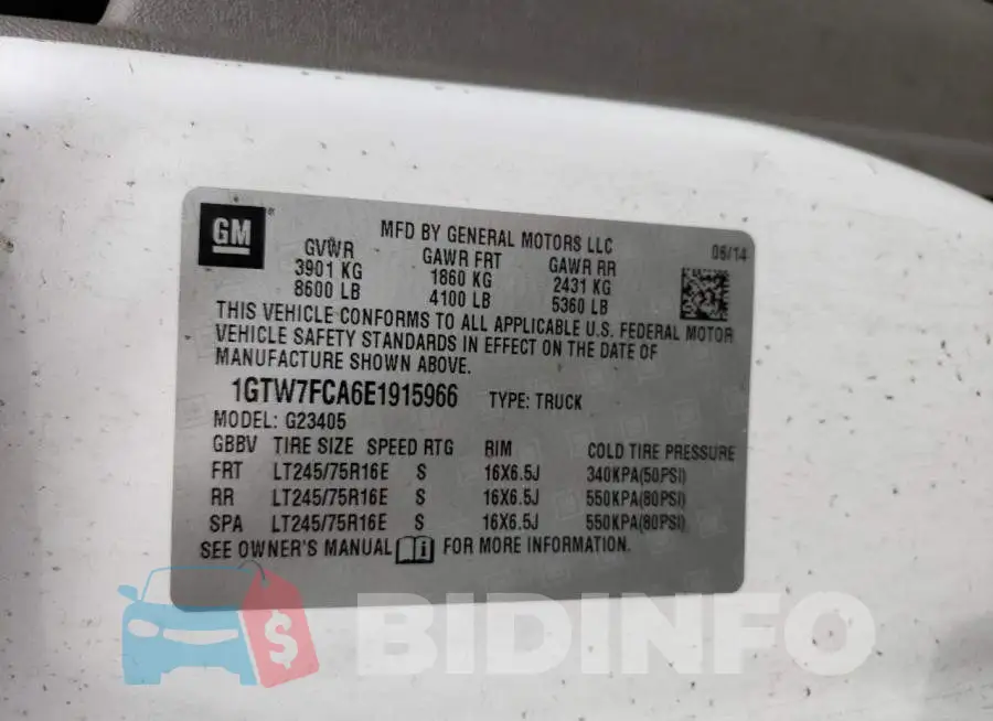 1GTW7FCA6E1915966 Photo# 13