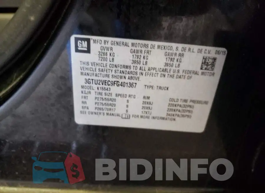 3GTU2VEC9FG401367 Photo# 12