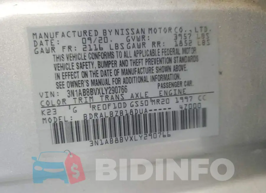 3N1AB8BVXLY290766 Photo# 12