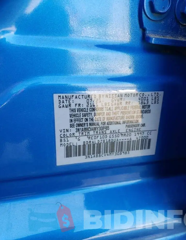 3N1AB8CV4MY308985 Photo# 12