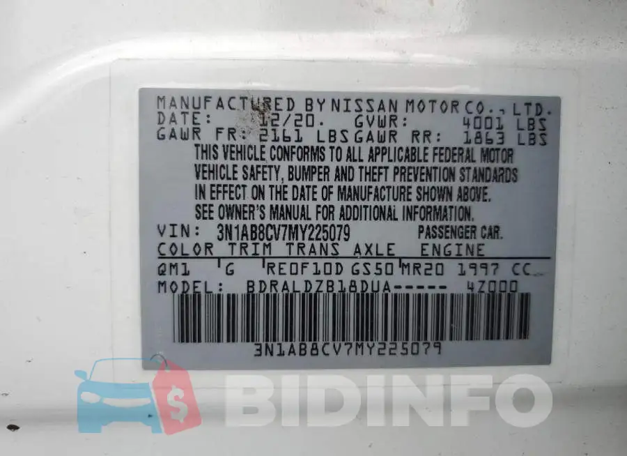 3N1AB8CV7MY225079 Photo# 12
