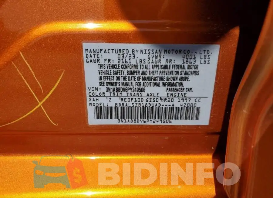 3N1AB8DV6PY249506 Photo# 12