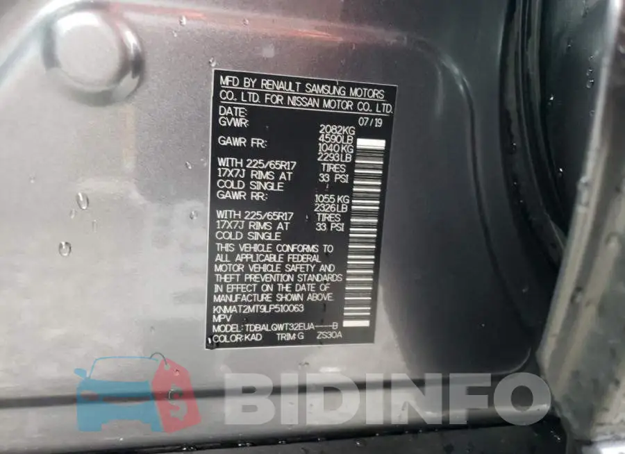 KNMAT2MT9LP510063 Photo# 13