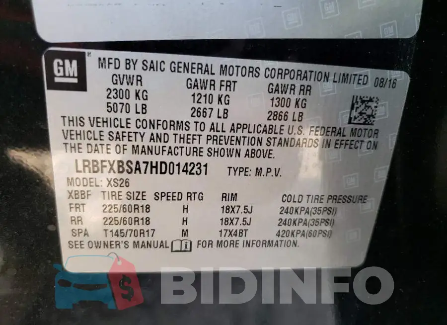 LRBFXBSA7HD014231 Photo# 12