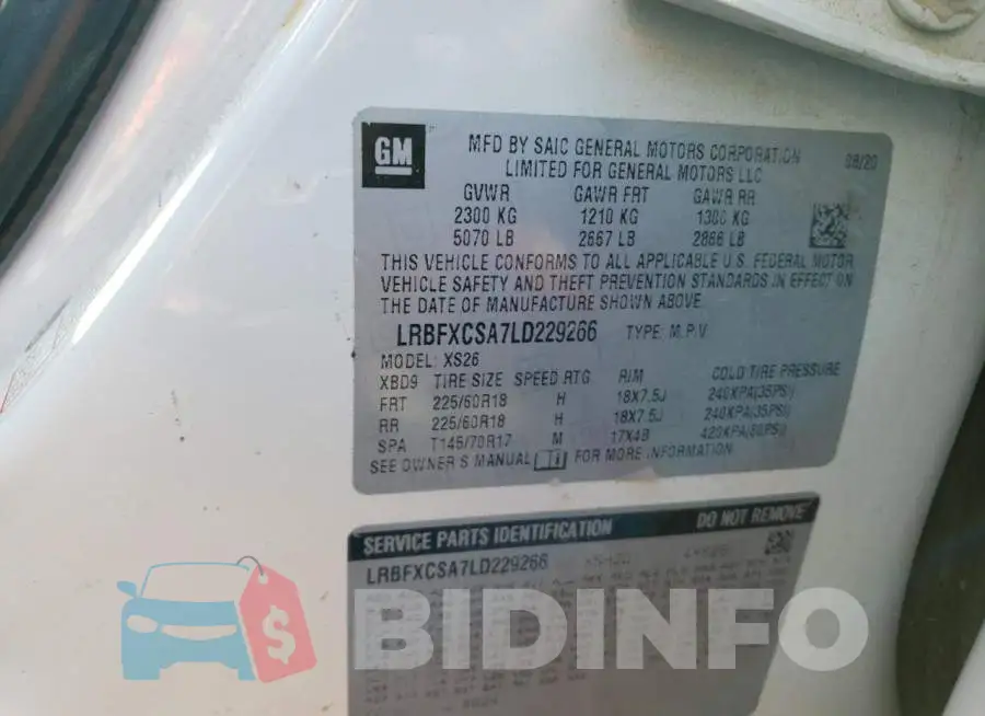 LRBFXCSA7LD229266 Photo# 13