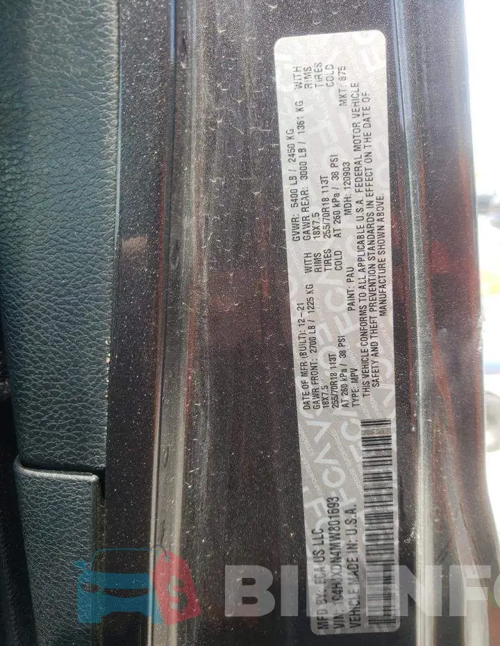 1C4HJXDN4MW801693 Photo# 14