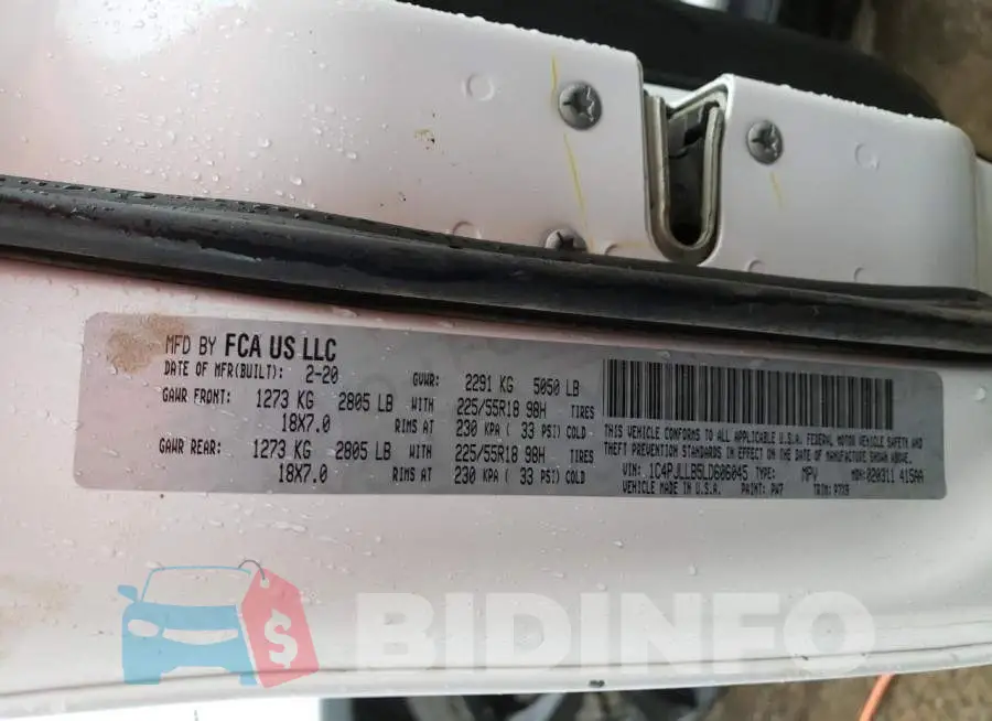 1C4PJLLB5LD606045 Photo# 12