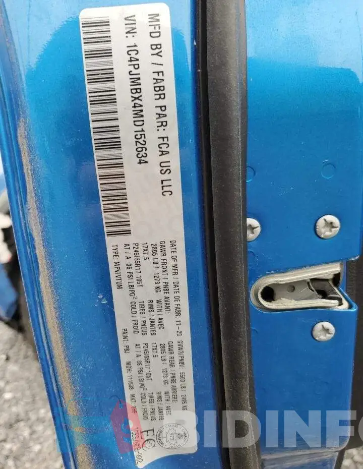 1C4PJMBX4MD152634 Photo# 14