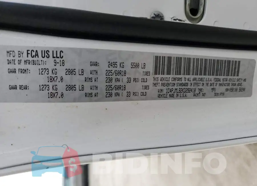 1C4PJMLB2KD292410 Photo# 14