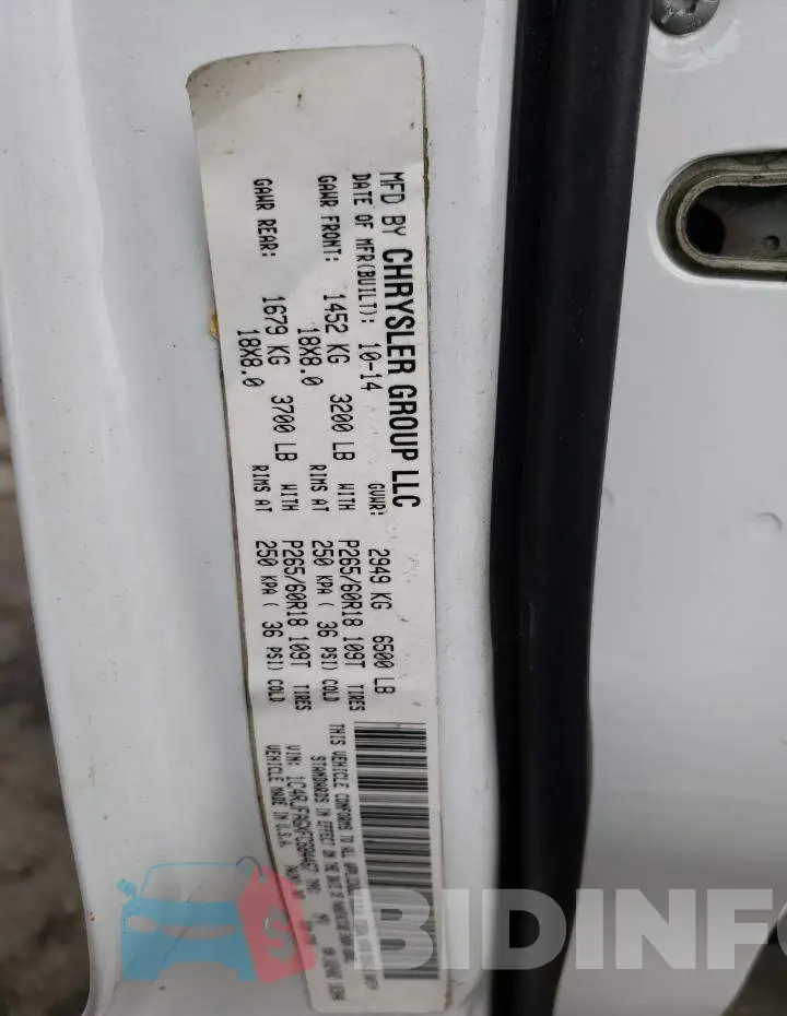1C4RJFAGXFC684467 Photo# 14