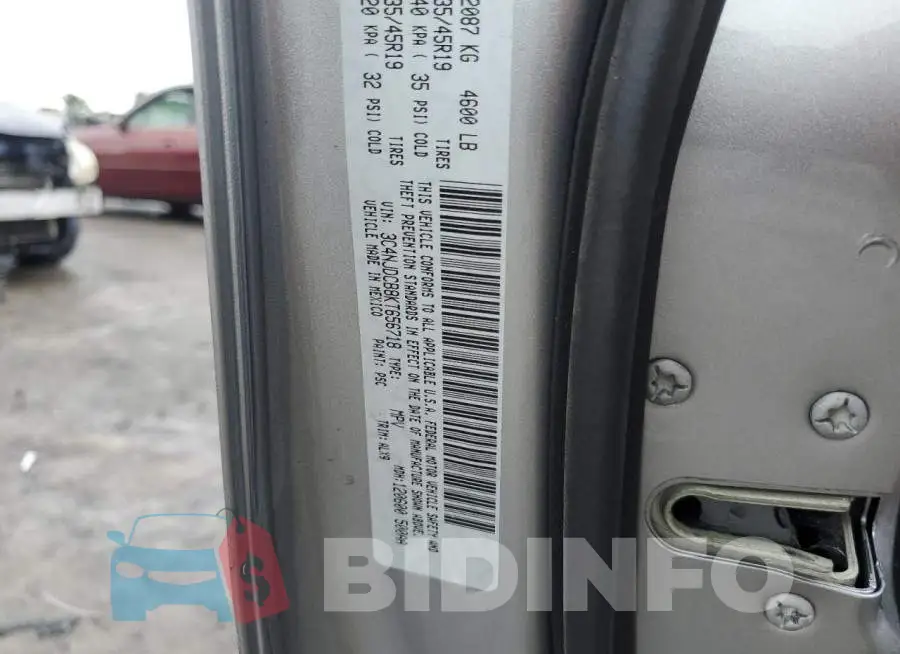 3C4NJDCB8KT656718 Photo# 13