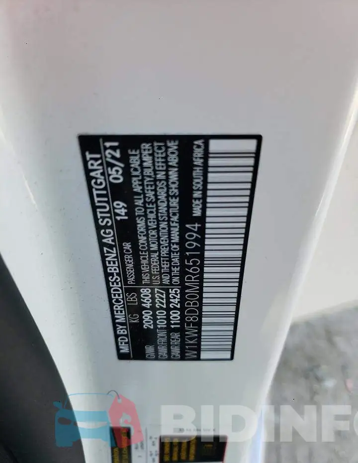 W1KWF8DB0MR651994 Photo# 13