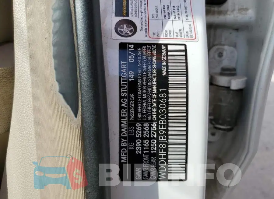 WDDHF8JB9EB030681 Photo# 12