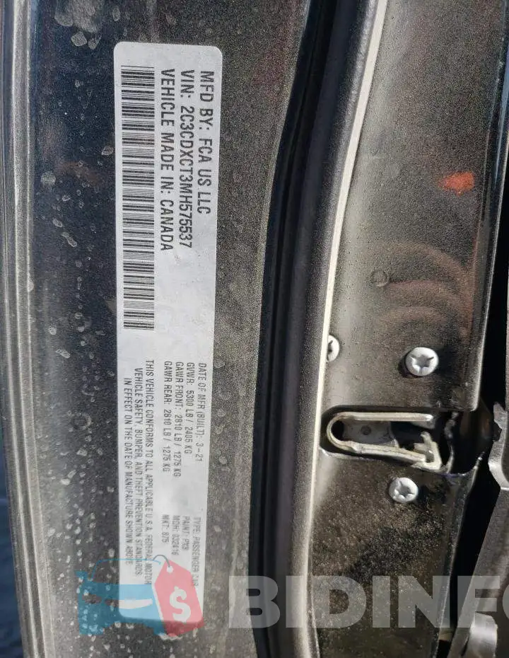 2C3CDXCT3MH575537 Photo# 13