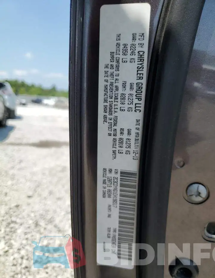 2C3CDYAG1EH196517 Photo# 12