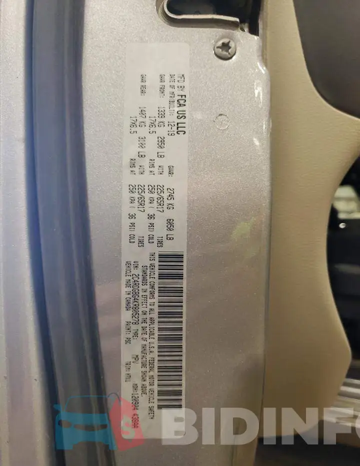 2C4RDGBG4KR805278 Photo# 13