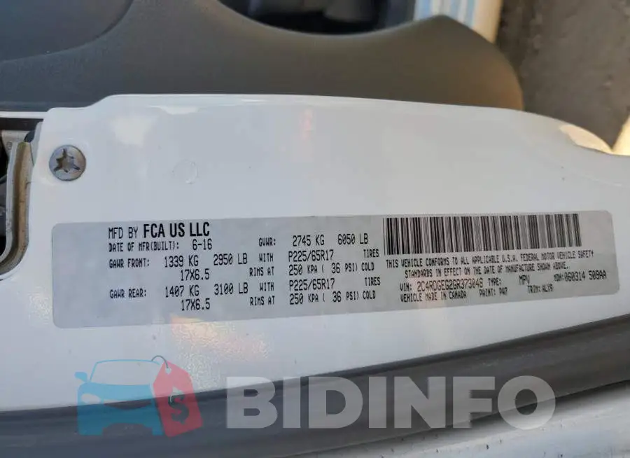 2C4RDGEG2GR373048 Photo# 13