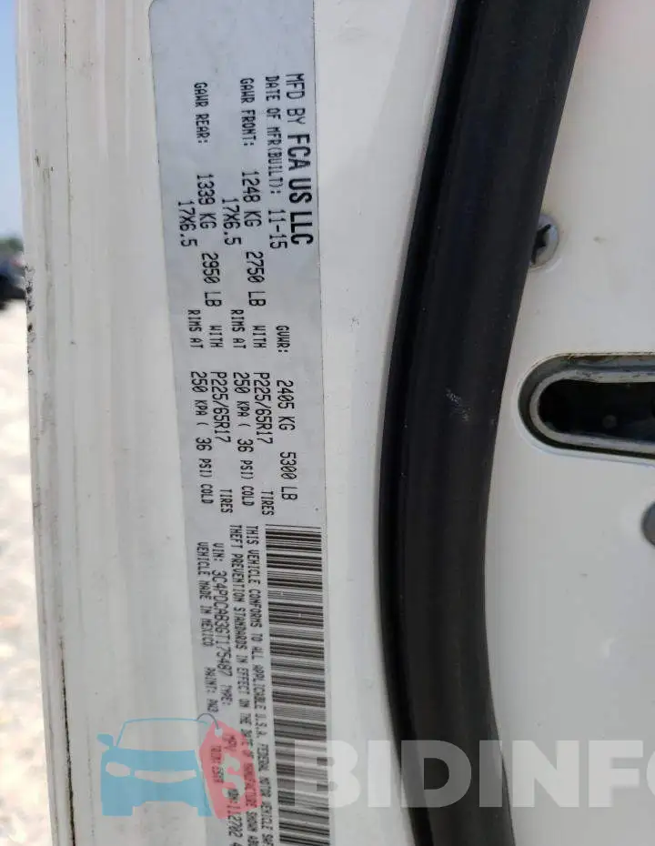 3C4PDCAB3GT175487 Photo# 13