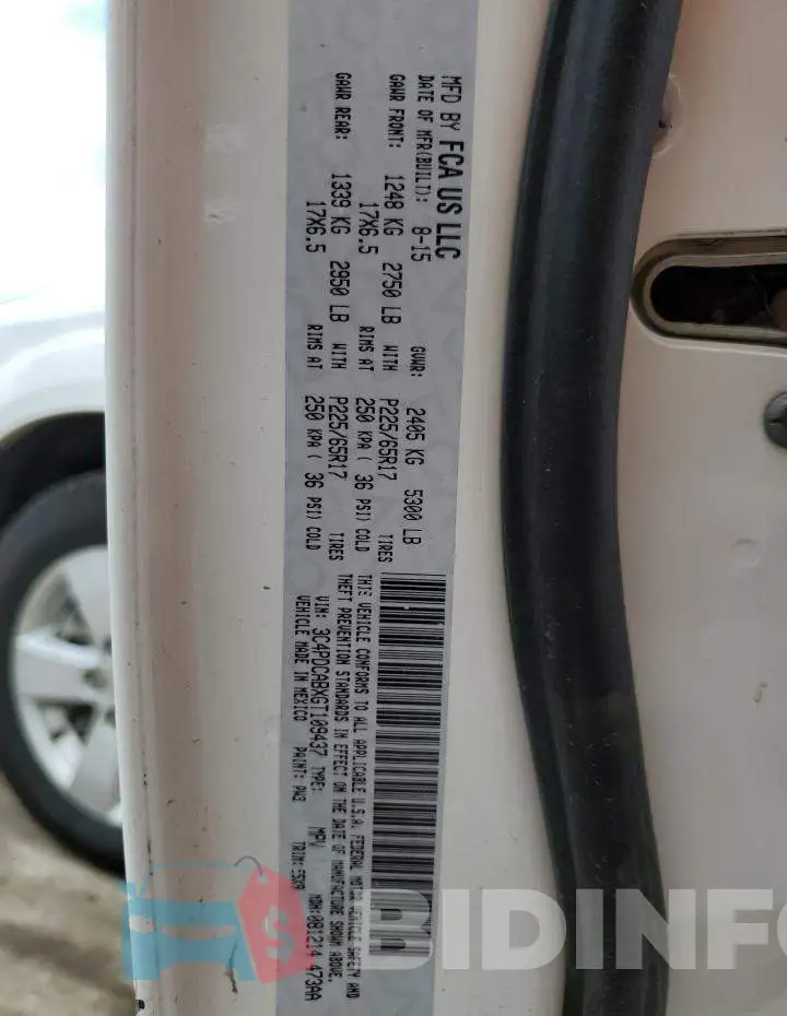 3C4PDCABXGT109437 Photo# 13