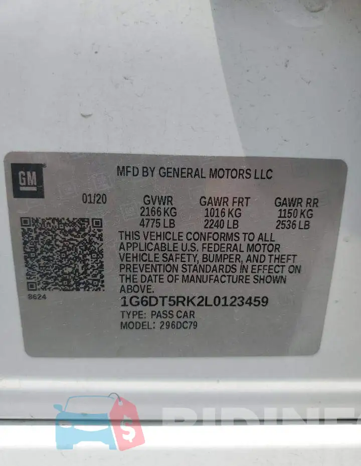 1G6DT5RK2L0123459 Photo# 12