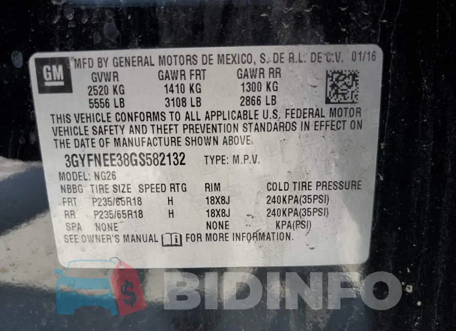 3GYFNEE38GS582132 Photo# 12