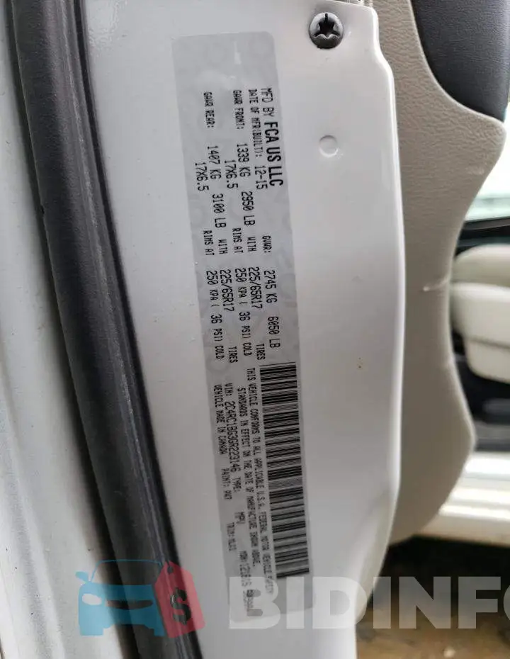 2C4RC1BG3GR223146 Photo# 13