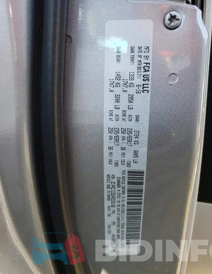 2C4RC1CG5HR526168 Photo# 12