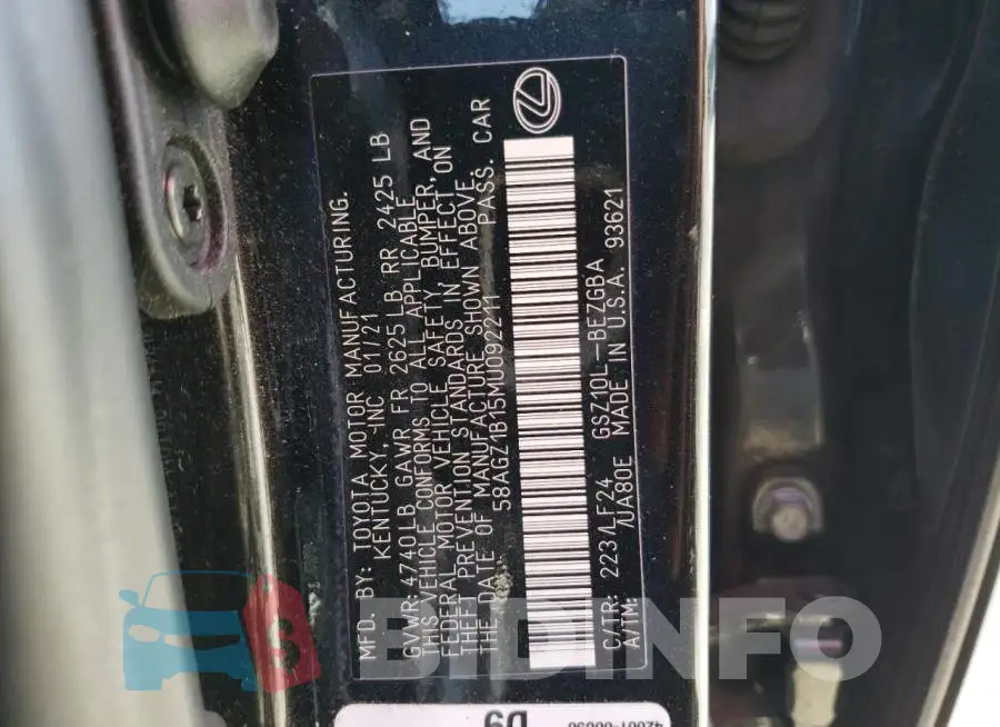 58AGZ1B15MU092211 Photo# 12