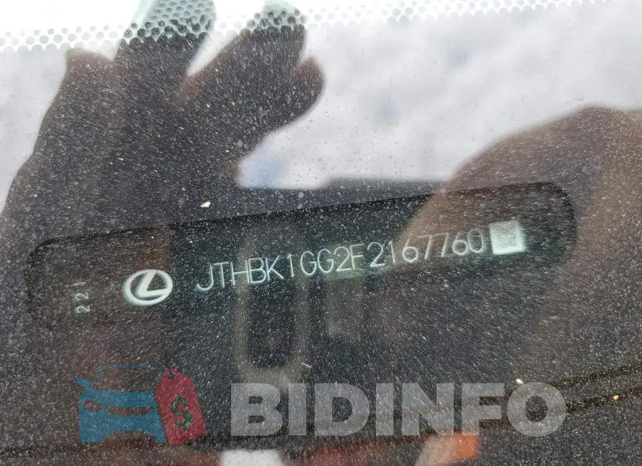 JTHBK1GG2F2167760 Photo# 12
