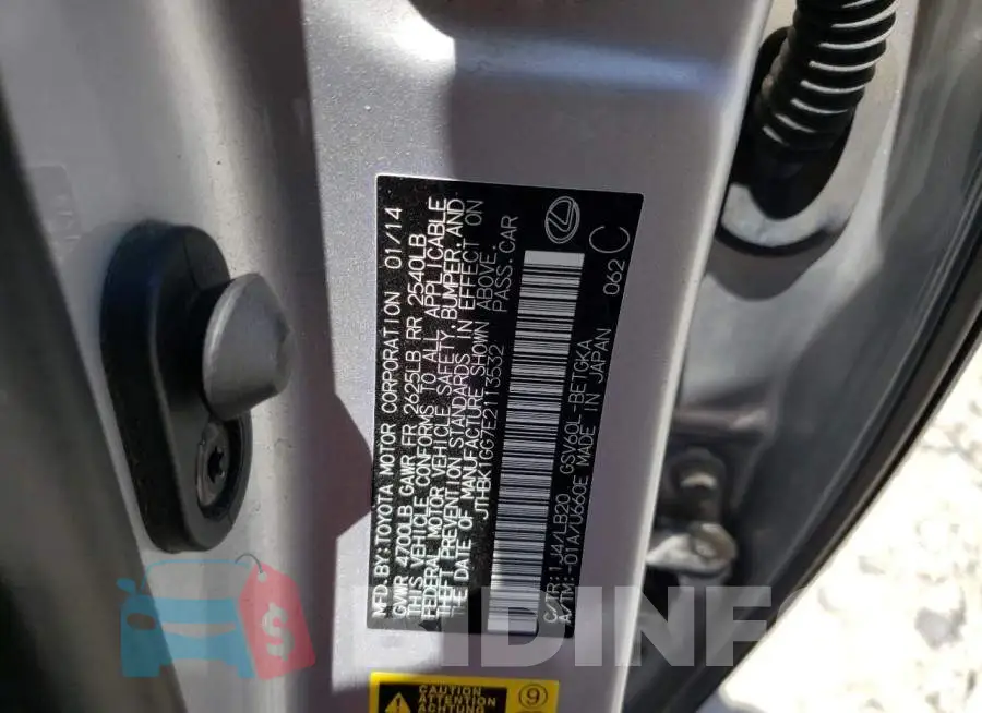 JTHBK1GG7E2113532 Photo# 13