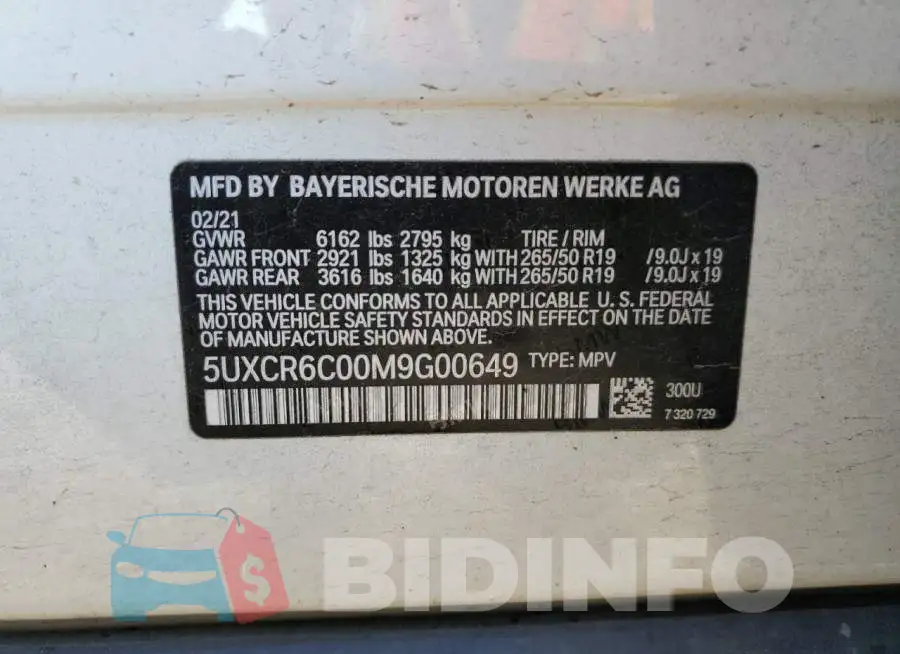 5UXCR6C00M9G00649 Photo# 12