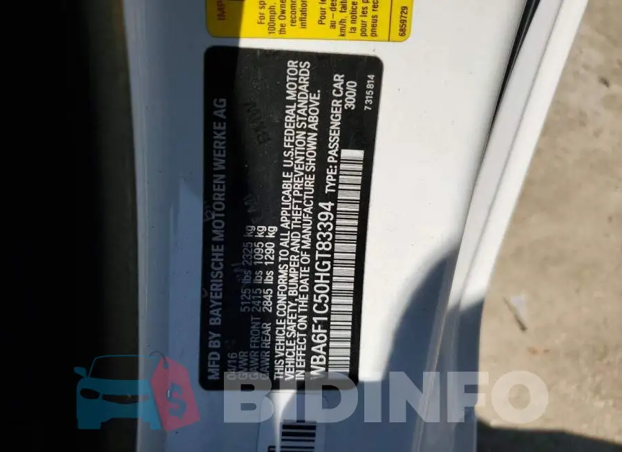 WBA6F1C50HGT83394 Photo# 12