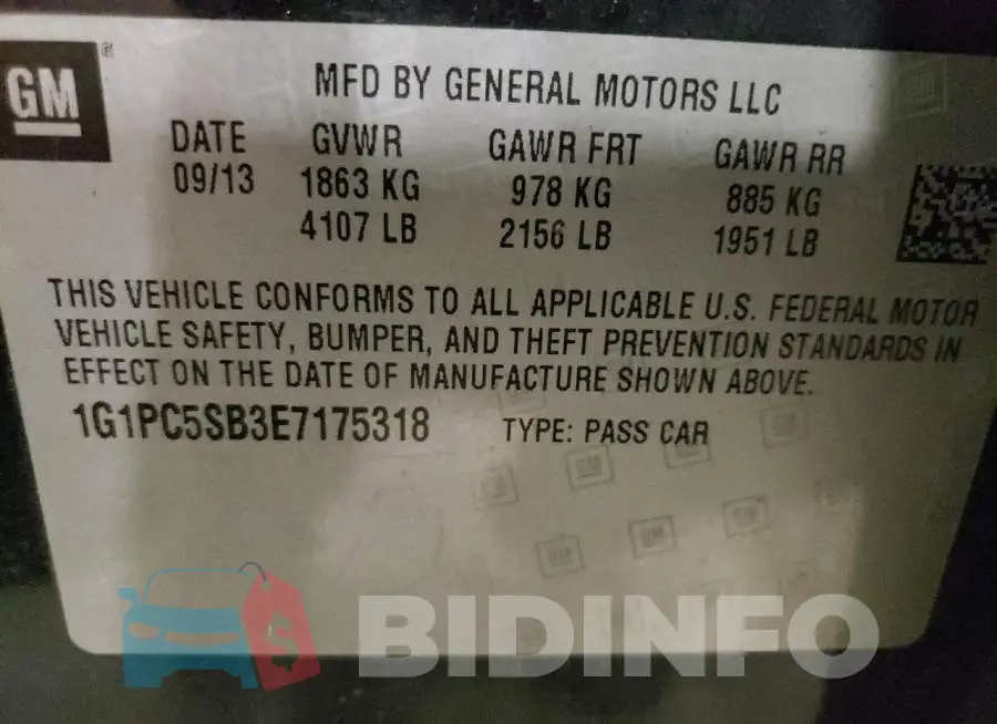 1G1PC5SB3E7175318 Photo# 12
