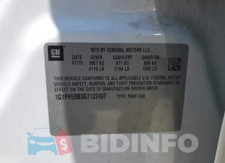 1G1PF5SB3G7122497 Photo# 12