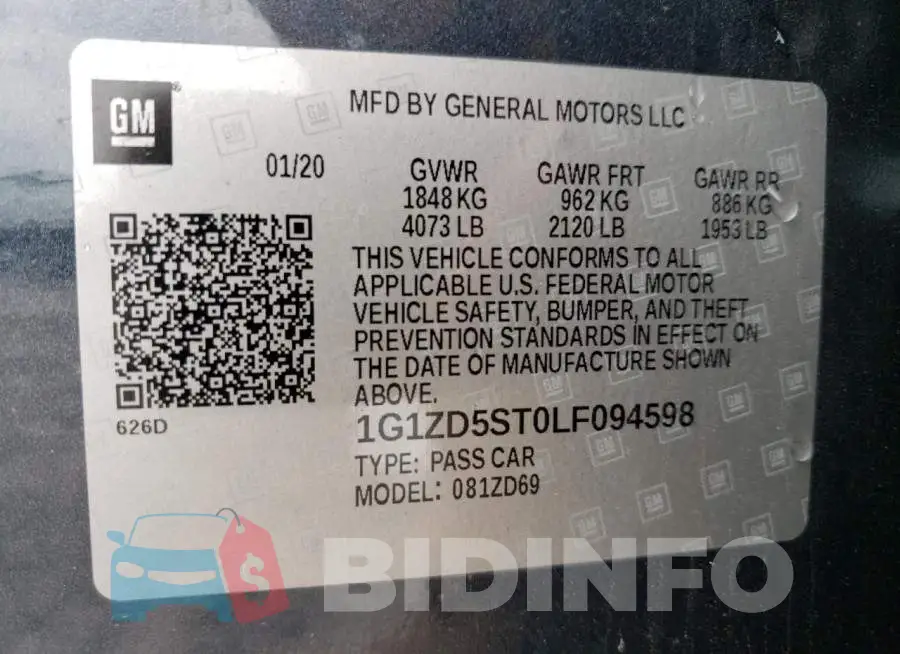 1G1ZD5ST0LF094598 Photo# 13