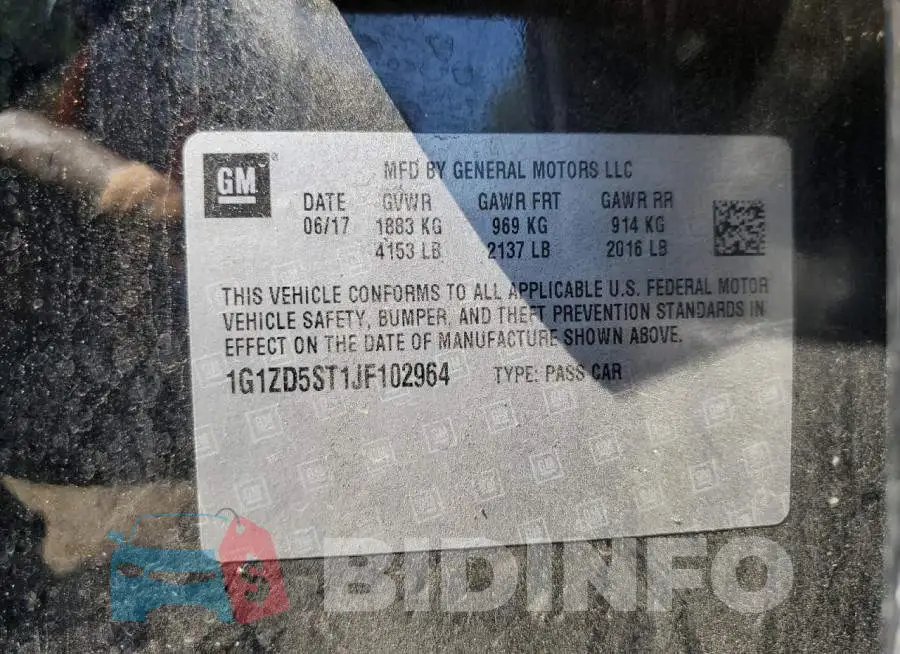 1G1ZD5ST1JF102964 Photo# 12